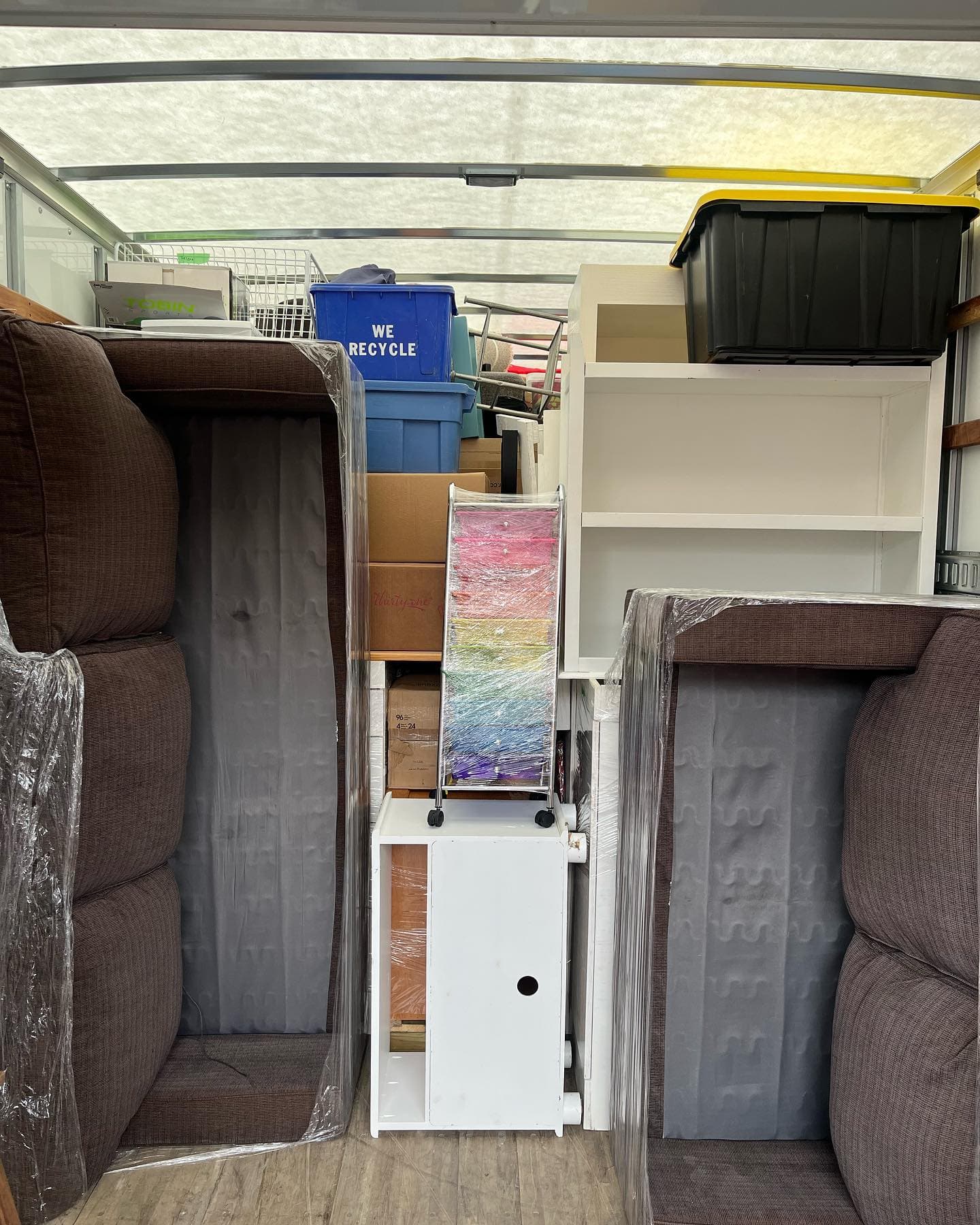 Bridgewood Moving — boxes packed inside the truck (1)