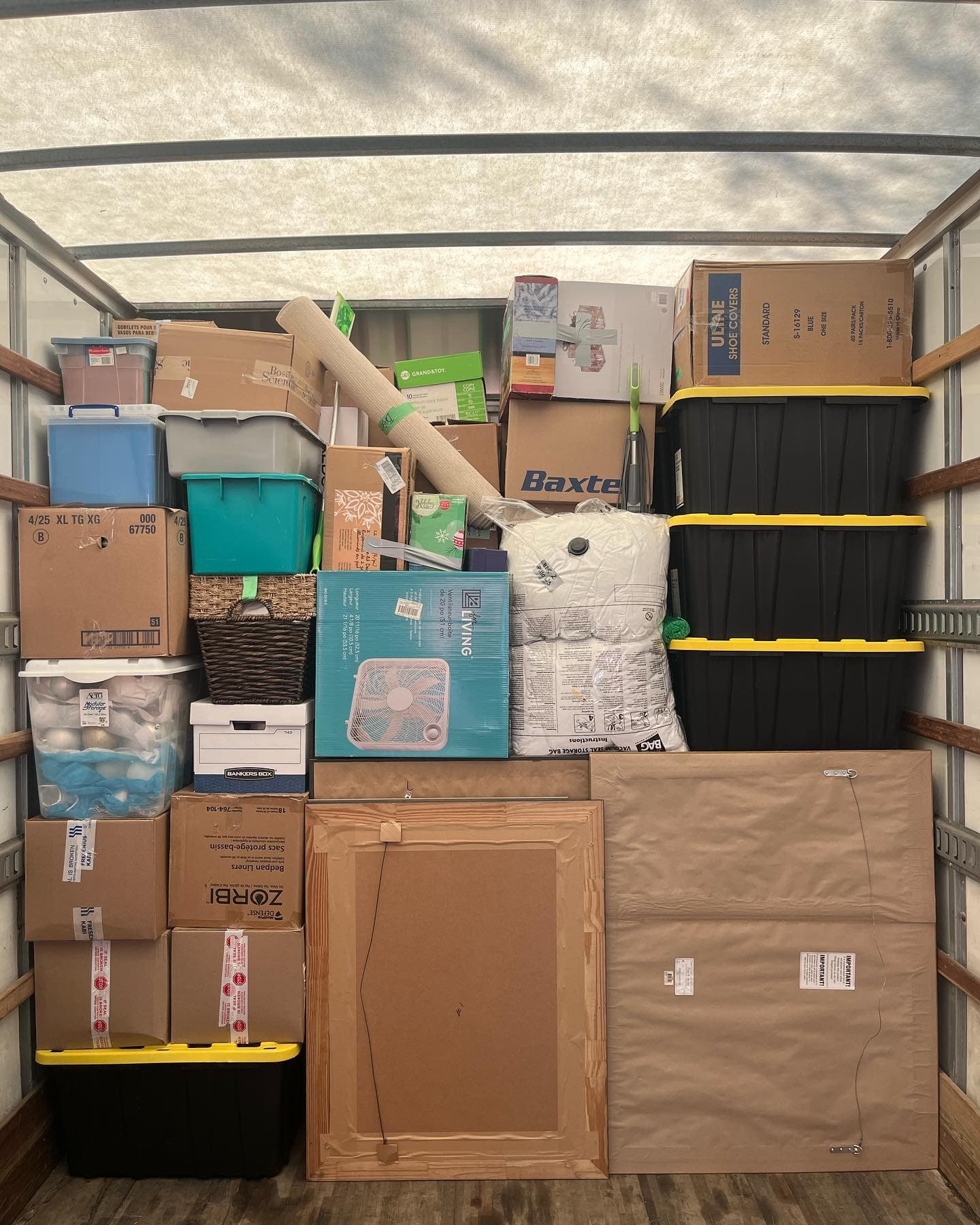 Bridgewood Moving — boxes packed inside the truck (11)