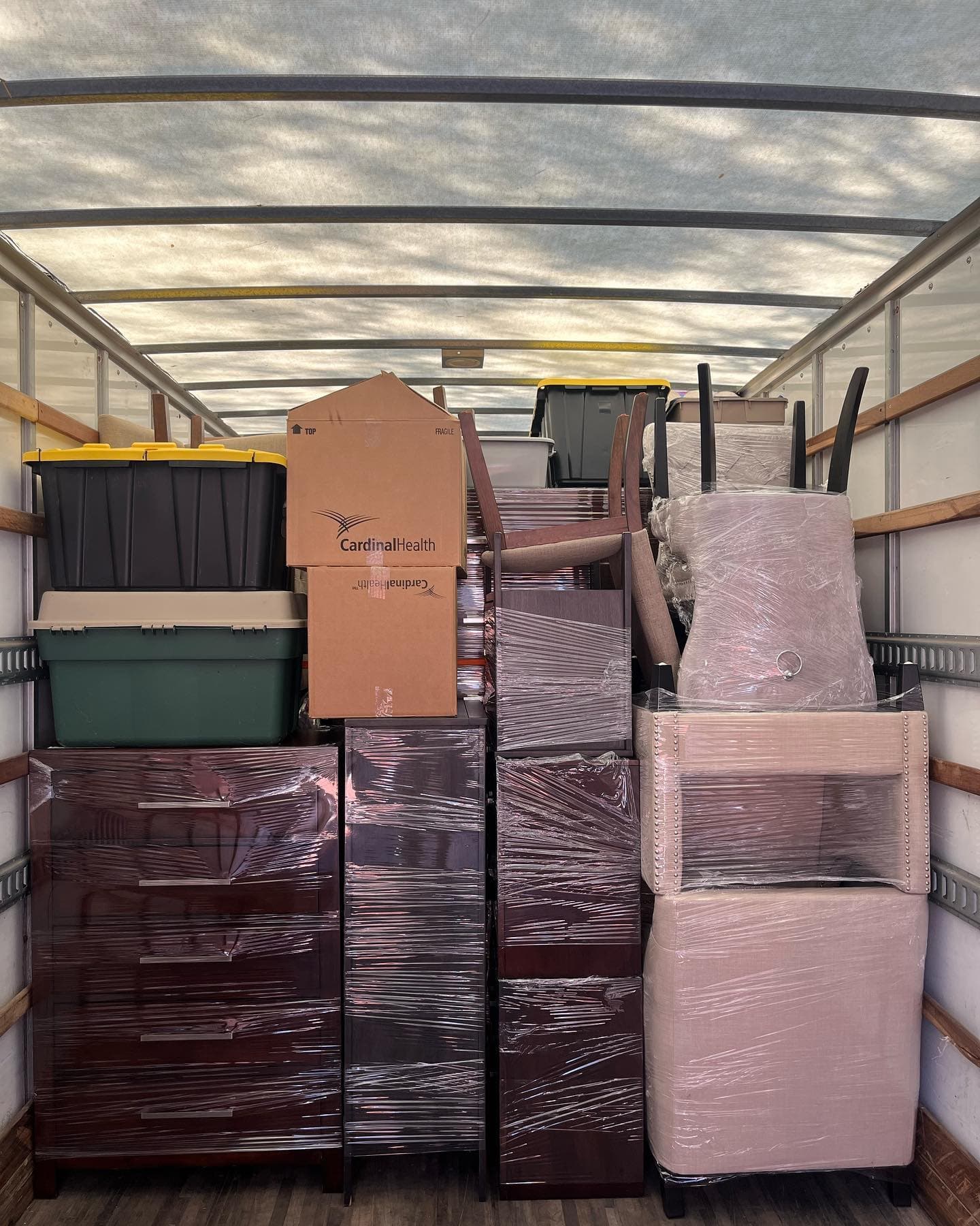 Bridgewood Moving — boxes packed inside the truck (12)