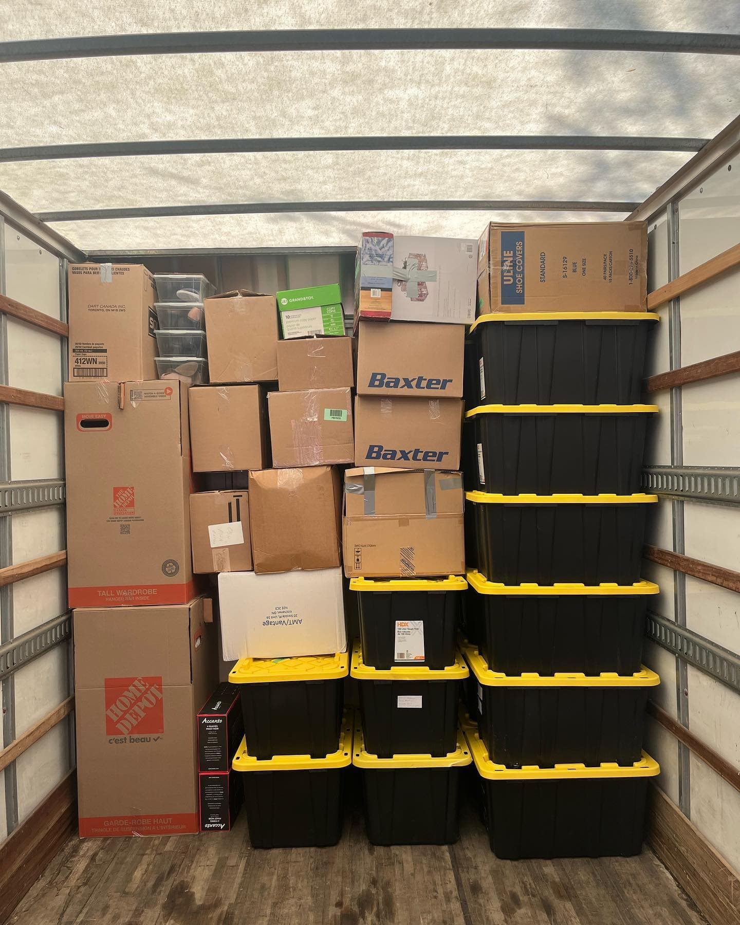 Bridgewood Moving — boxes packed inside the truck (14)