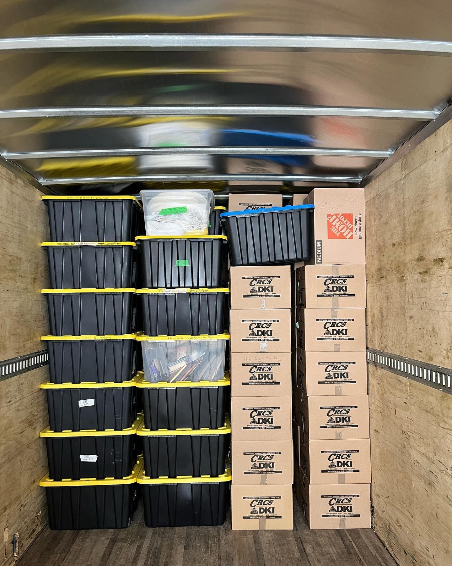 Bridgewood Moving — boxes packed inside the truck (16)