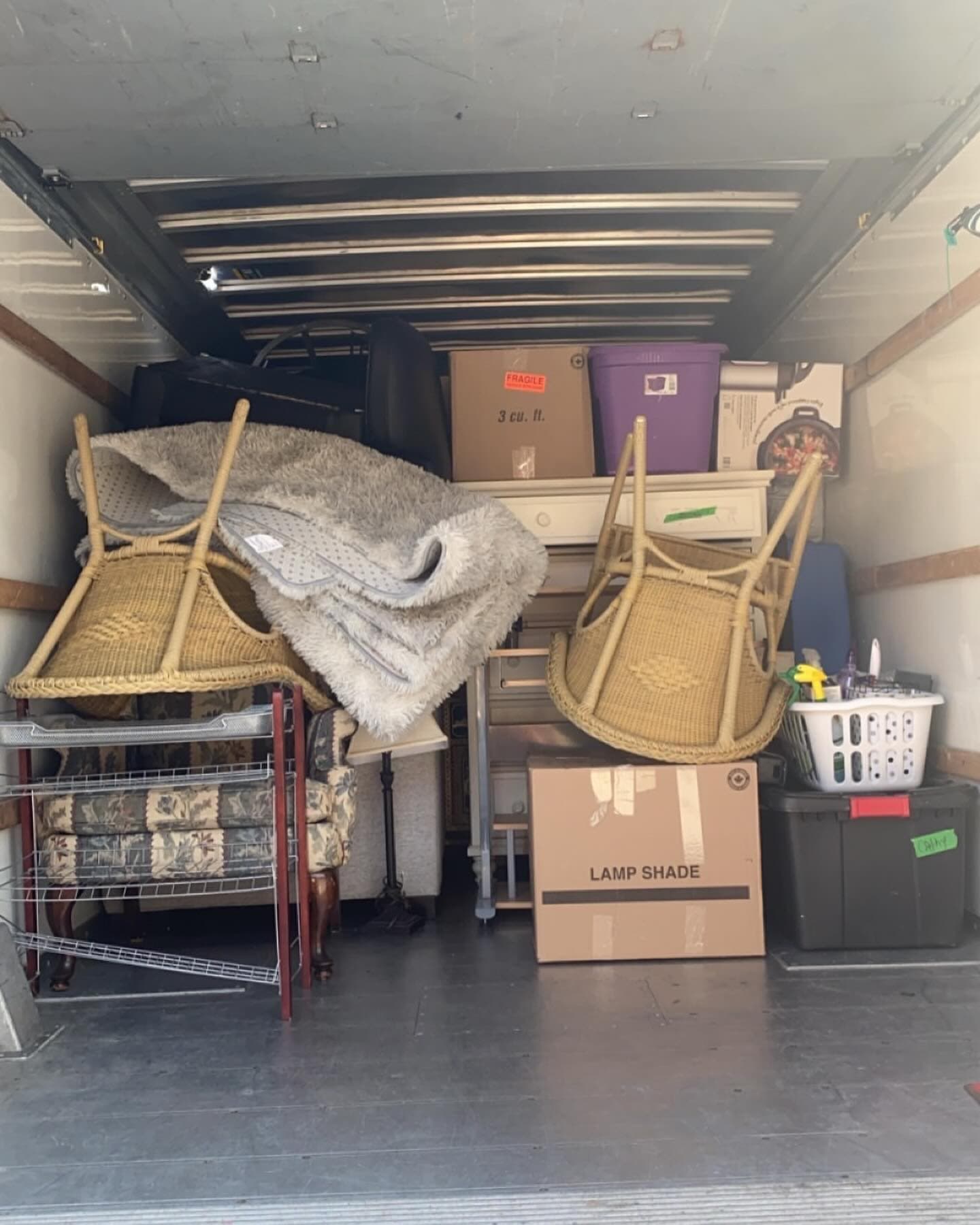 Bridgewood Moving — boxes packed inside the truck (20)