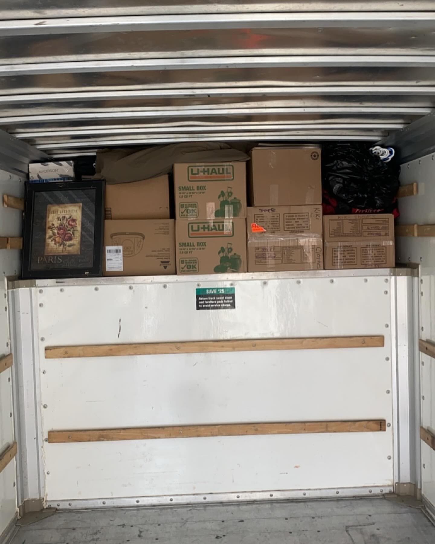 Bridgewood Moving — boxes packed inside the truck (21)