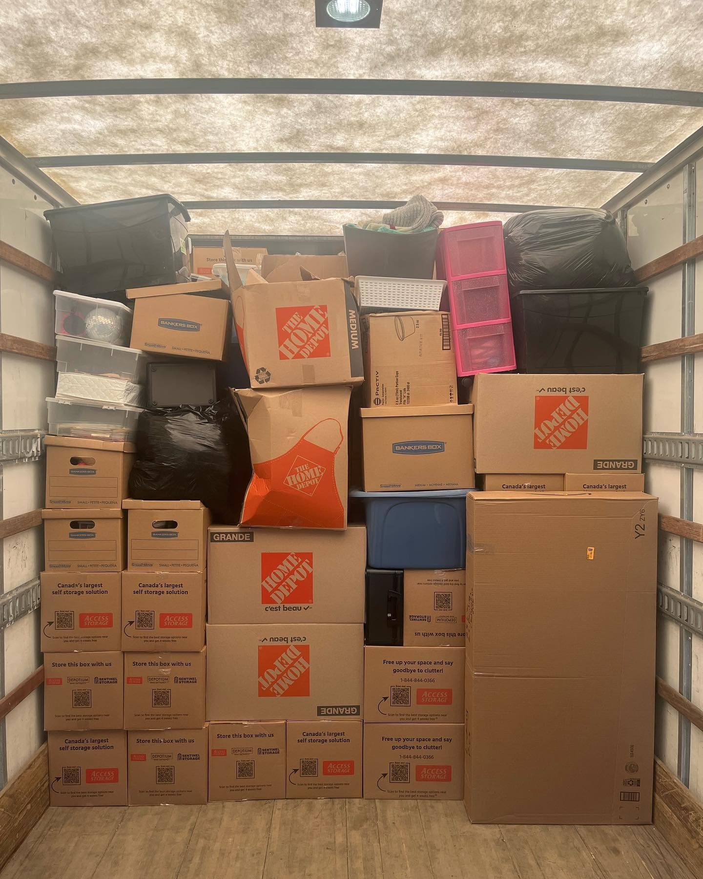 Bridgewood Moving — boxes packed inside the truck (23)