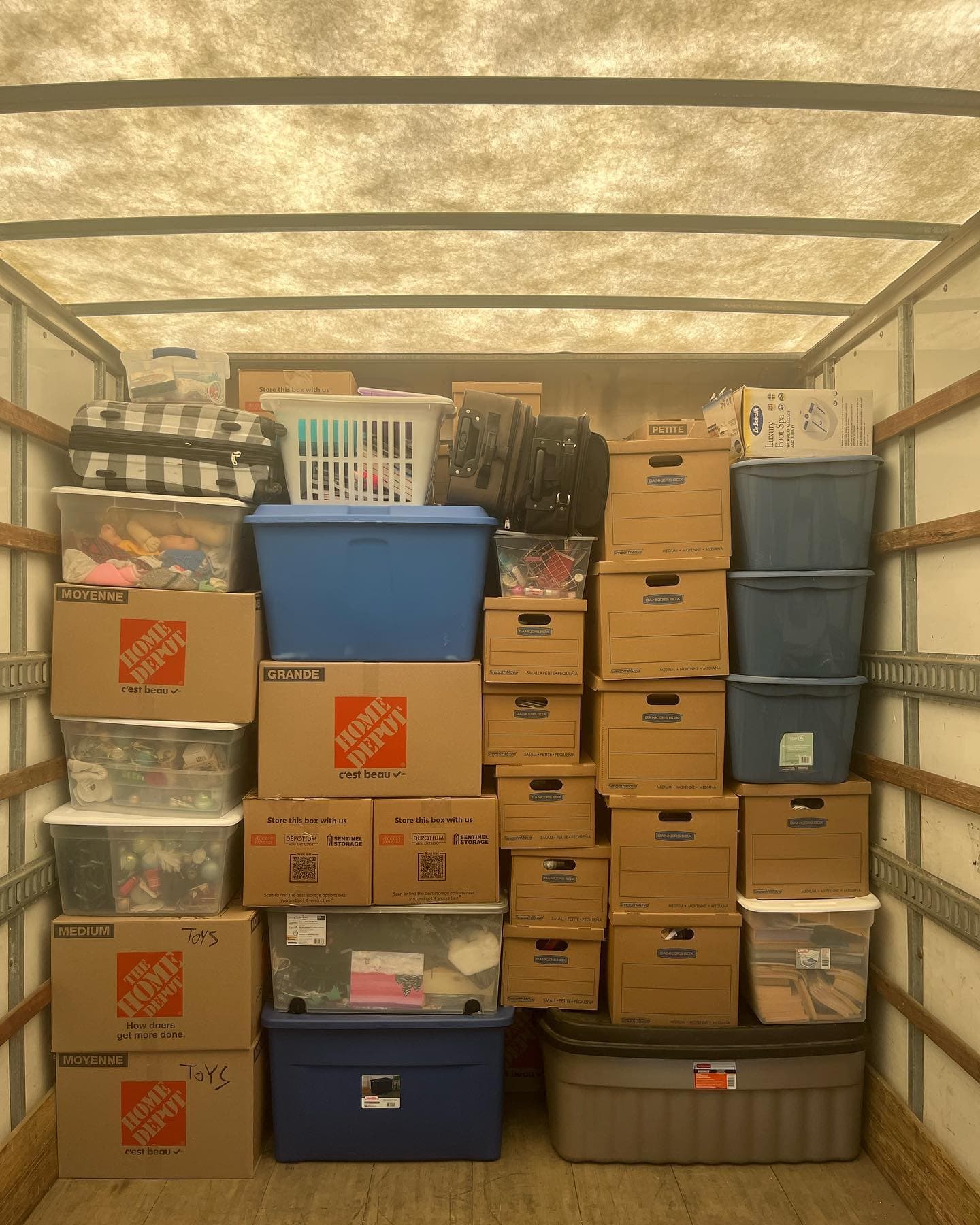 Bridgewood Moving — boxes packed inside the truck (25)
