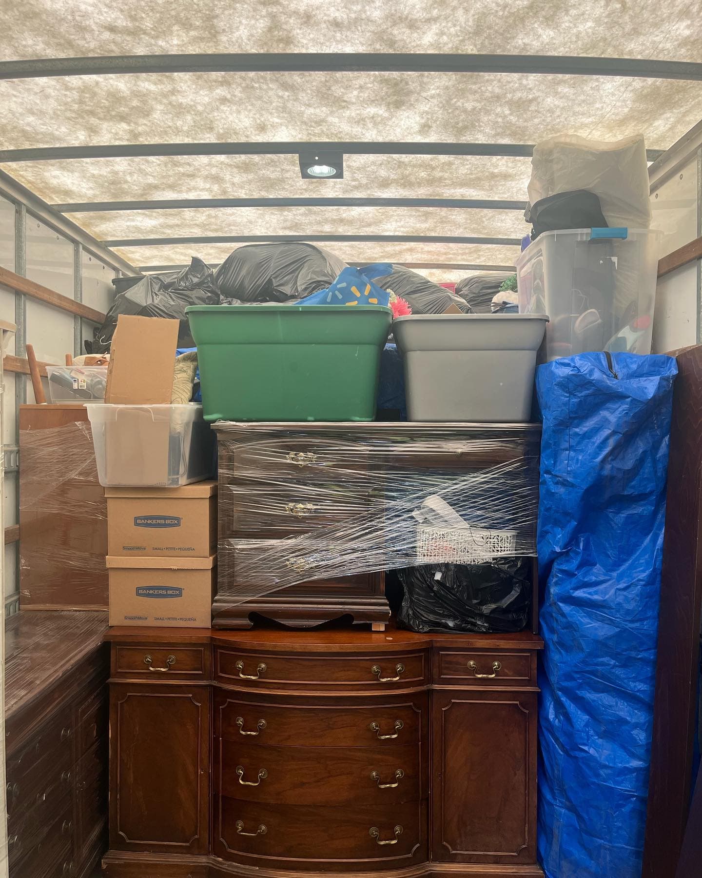 Bridgewood Moving — boxes packed inside the truck (26)