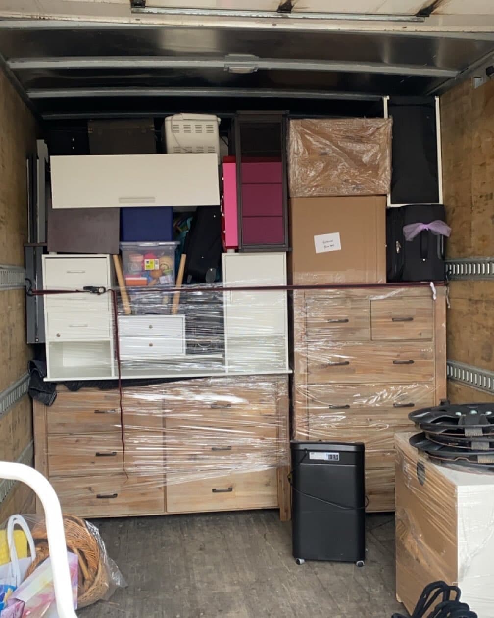 Bridgewood Moving — boxes packed inside the truck (31)