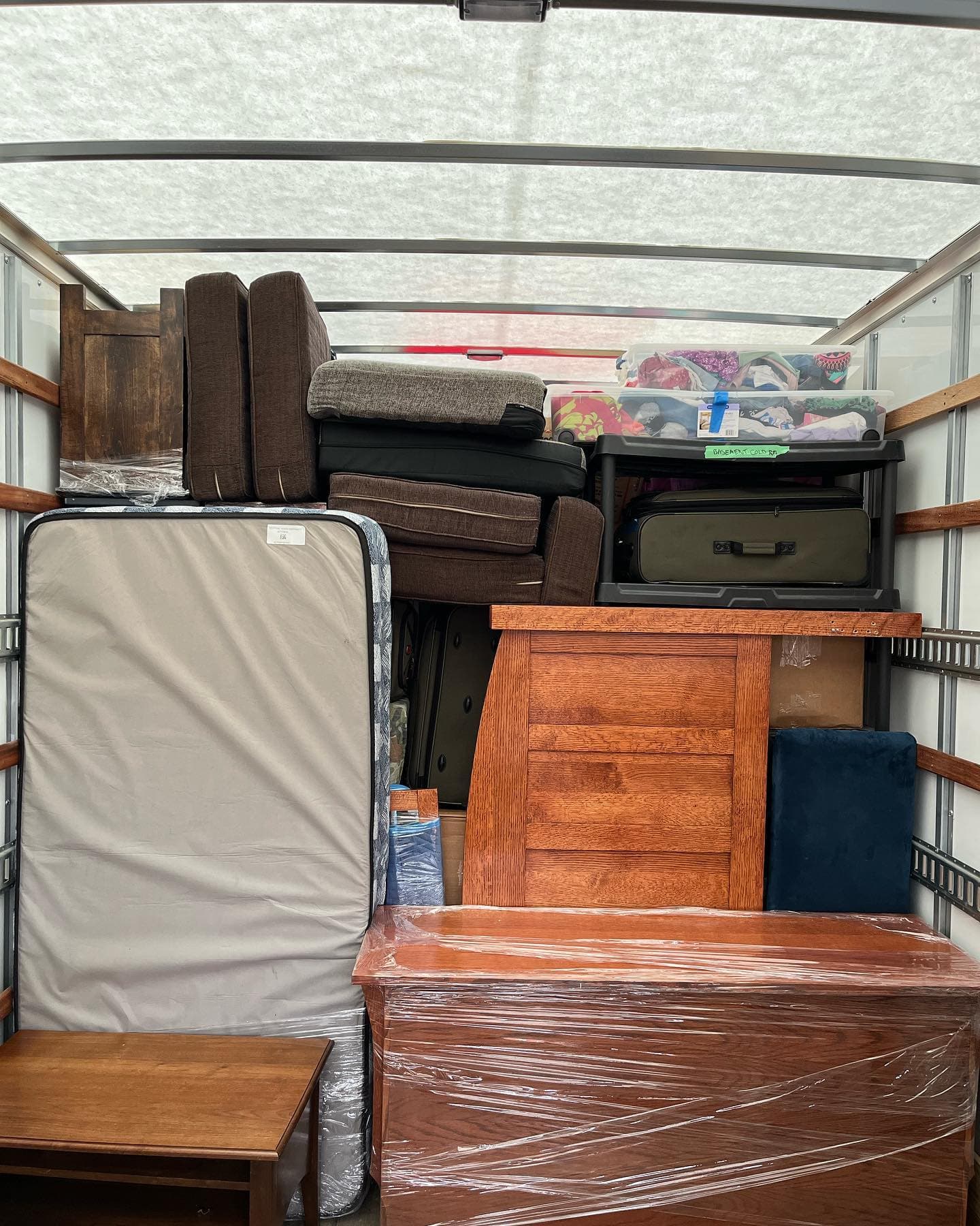 Bridgewood Moving — boxes packed inside the truck (5)