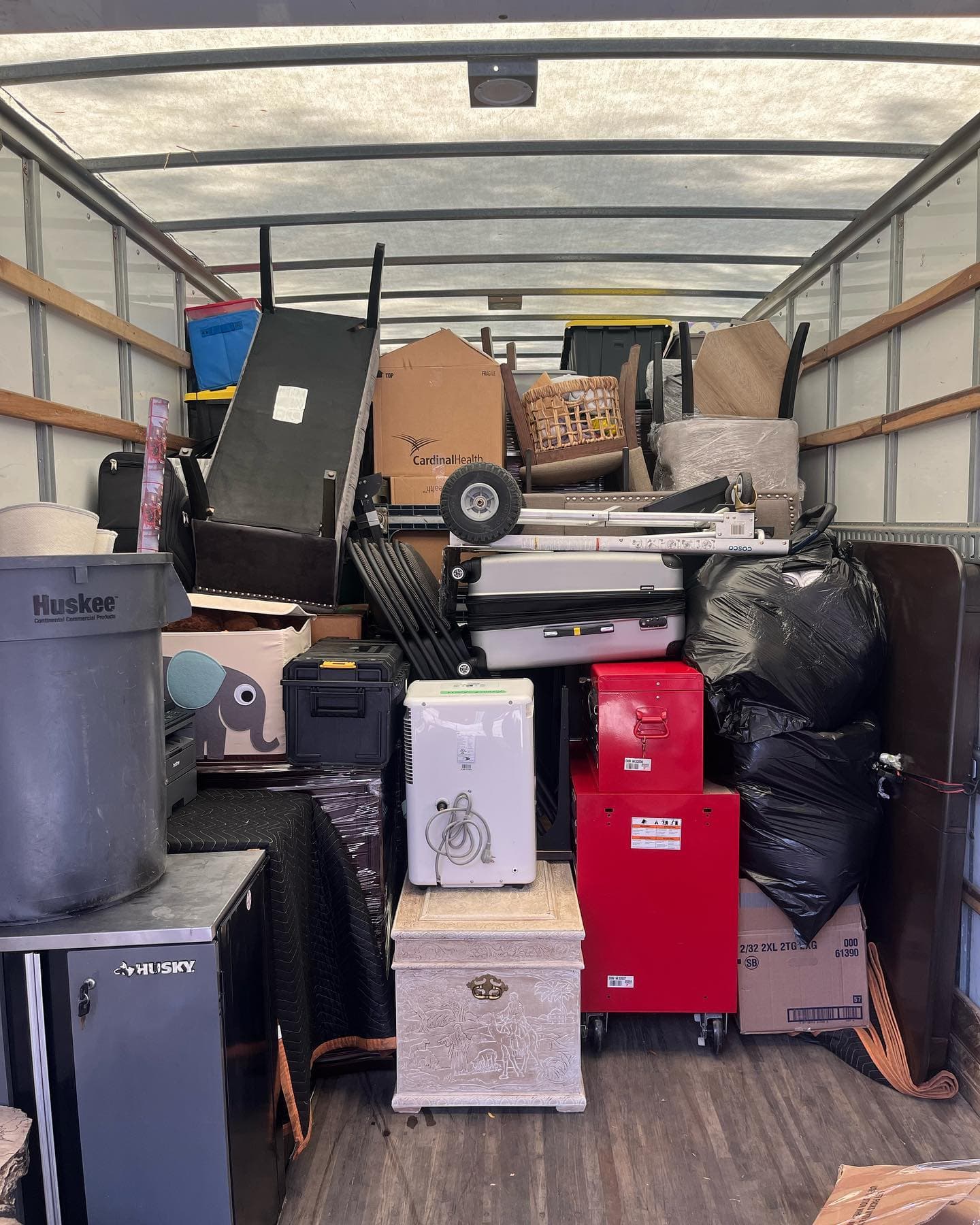 Bridgewood Moving — boxes packed inside the truck (9)